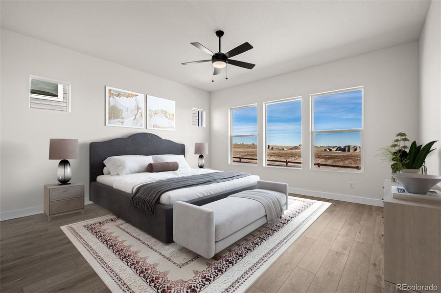 Furnished interior view inside a new home in Wolf Ranch - Enclave Collection, Colorado Springs (Image 9).