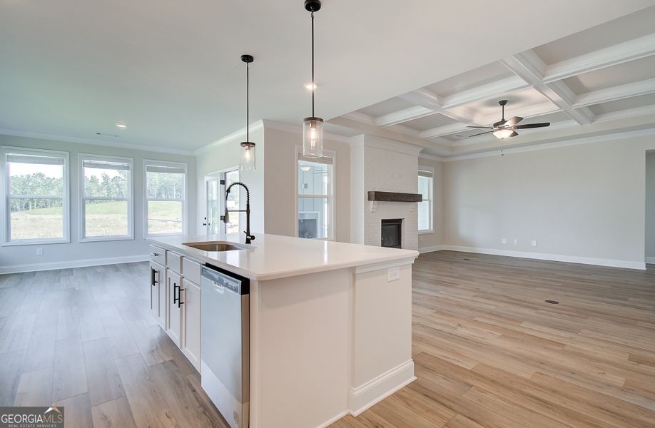 Furnished interior view inside a new home in Rosewood Lake Preserve, Hoschton (Image 9). Furnished interior view inside a new home in Rosewood Lake Preserve, Hoschton (Image 9).