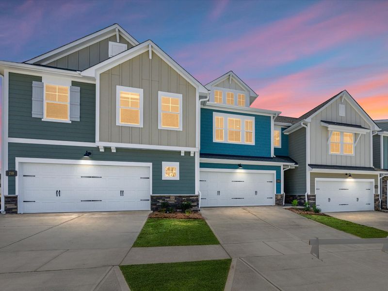 Front exterior of a new home in Westview Towns, Waxhaw, NC, highlighting curb appeal (Image 19).