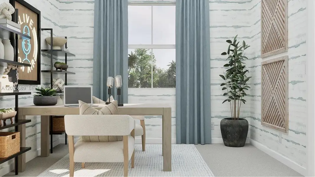 Either of the secondary bedrooms can be transformed into a hobby space to suit the homeowner’s changing needs, as it is shown here. Either of the secondary bedrooms can be transformed into a hobby space to suit the homeowner’s changing needs, as it is shown here.