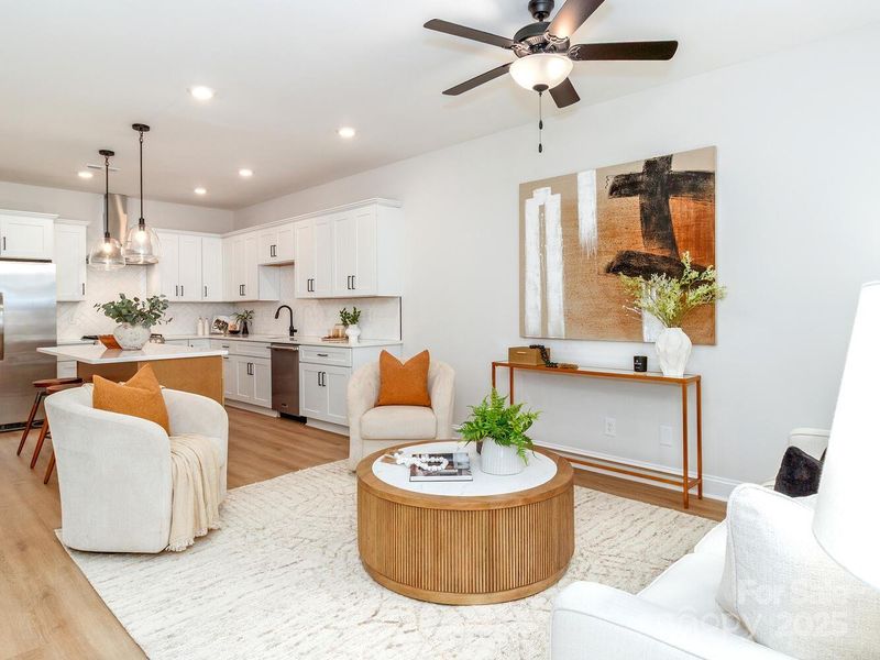 Furnished interior view inside a new home in , Charlotte (Image 9).