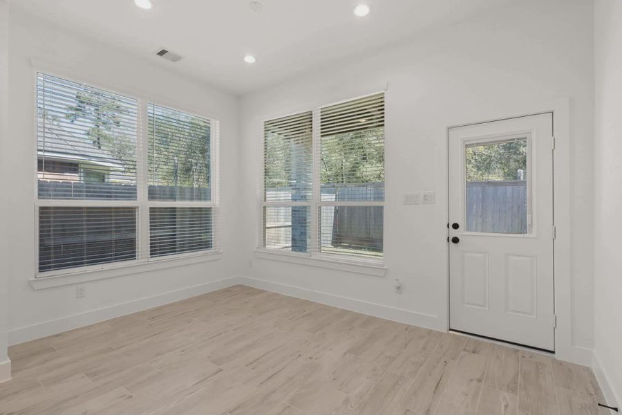 Representative unfurnished interior of a home built from the Dublin by Chesmar Homes in Sunterra, Katy (Image 6). Representative unfurnished interior of a home built from the Dublin by Chesmar Homes in Sunterra, Katy (Image 6).