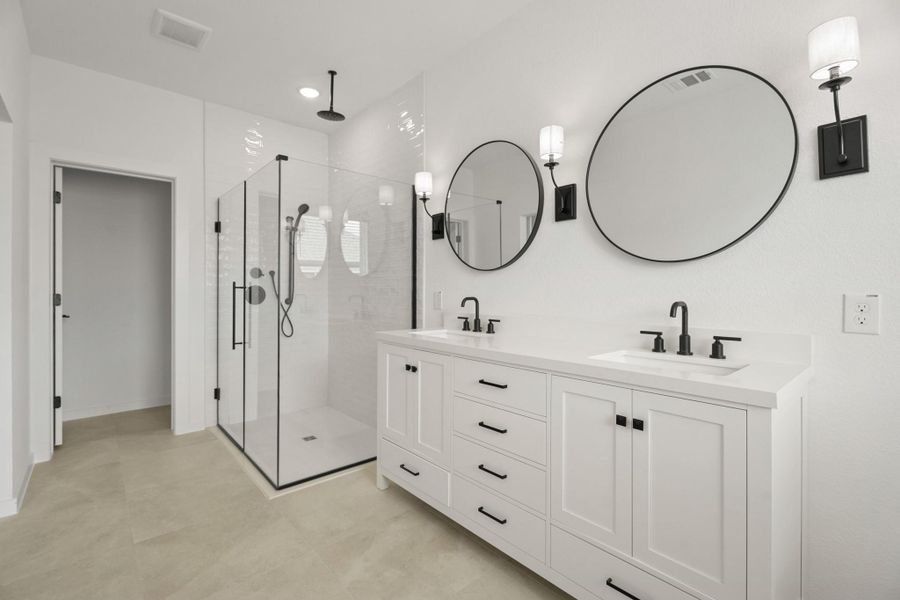 Serene primary bath (*Photo not of actual home and used for illustration purposes only.) Serene primary bath (*Photo not of actual home and used for illustration purposes only.)