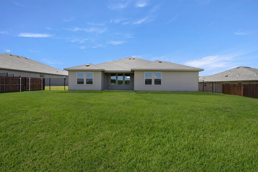 Front exterior of a new home in Mountain Valley Lake, Burleson, TX, highlighting curb appeal (Image 27).