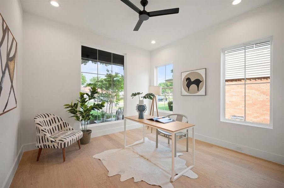 Furnished interior view inside a new home in , Dallas (Image 39).