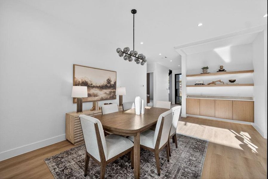 Furnished interior view inside a new home in , Dallas (Image 8).