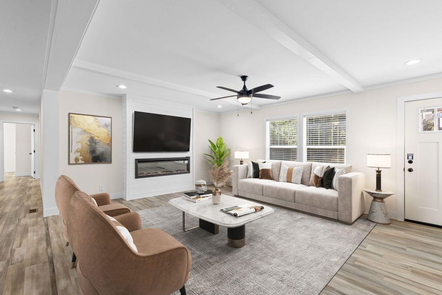 Furnished interior view inside a new home in , Ravenel (Image 15). Furnished interior view inside a new home in , Ravenel (Image 15).