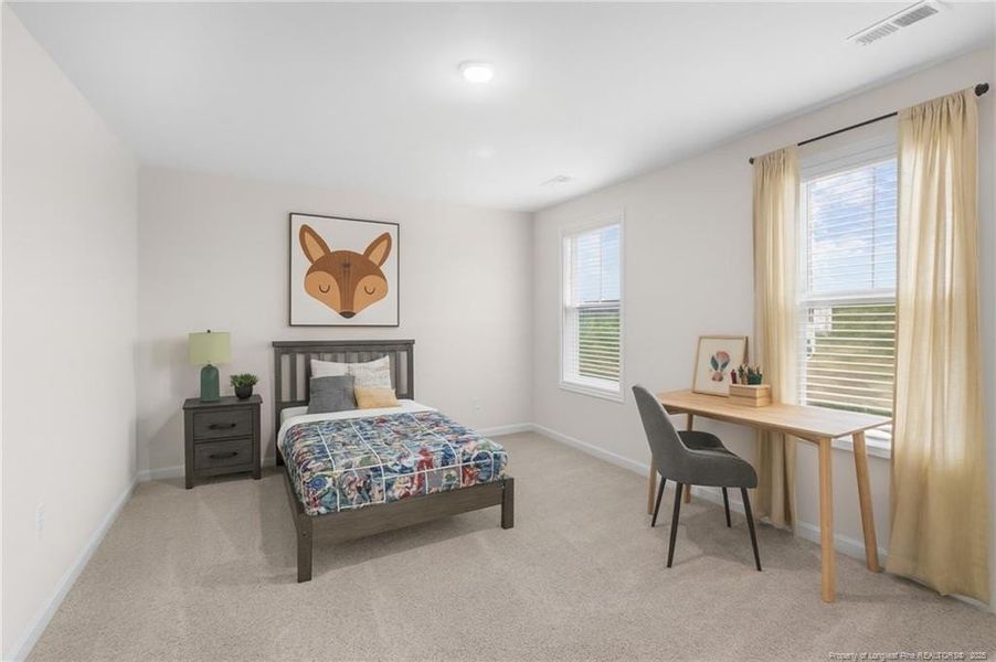 Bedroom #3 - Virtually staged Bedroom #3 - Virtually staged