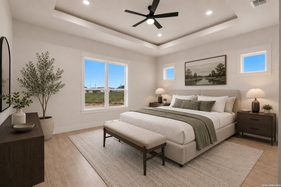 Furnished interior view inside a new home in , La Vernia (Image 4).