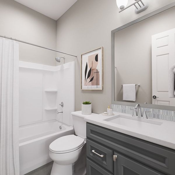 Furnished interior in a model home at Camerano at Abel Ranch in Goodyear (Image 4).