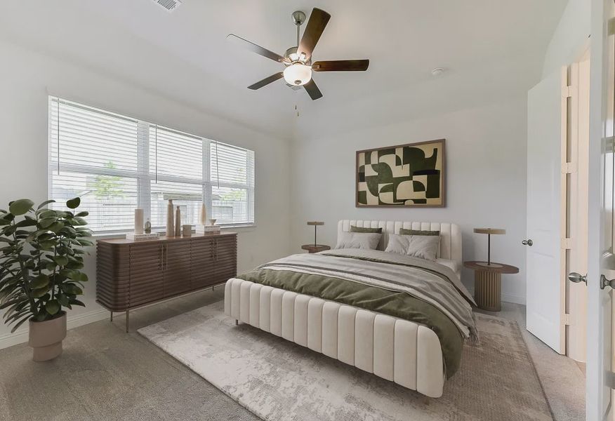 Plan 3049 primary bed - staged - 8 of 17 Plan 3049 primary bed - staged - 8 of 17