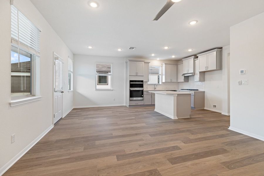 Furnished interior view inside a new home in Sage Hollow, Kyle (Image 6). Furnished interior view inside a new home in Sage Hollow, Kyle (Image 6).