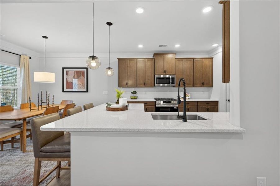 Furnished interior view inside a new home in Jones Ridge, Dallas (Image 10).