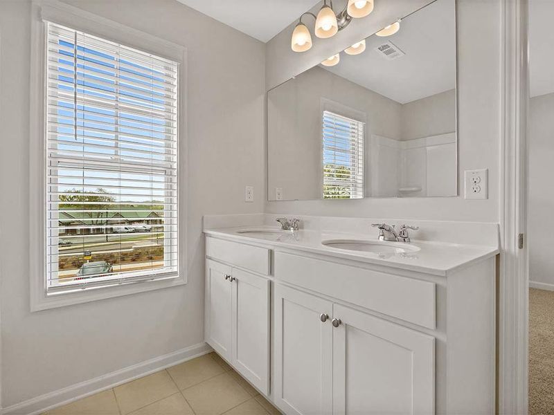 Furnished interior view inside a new home in Greyton Springs Place, Buford (Image 7). Furnished interior view inside a new home in Greyton Springs Place, Buford (Image 7).