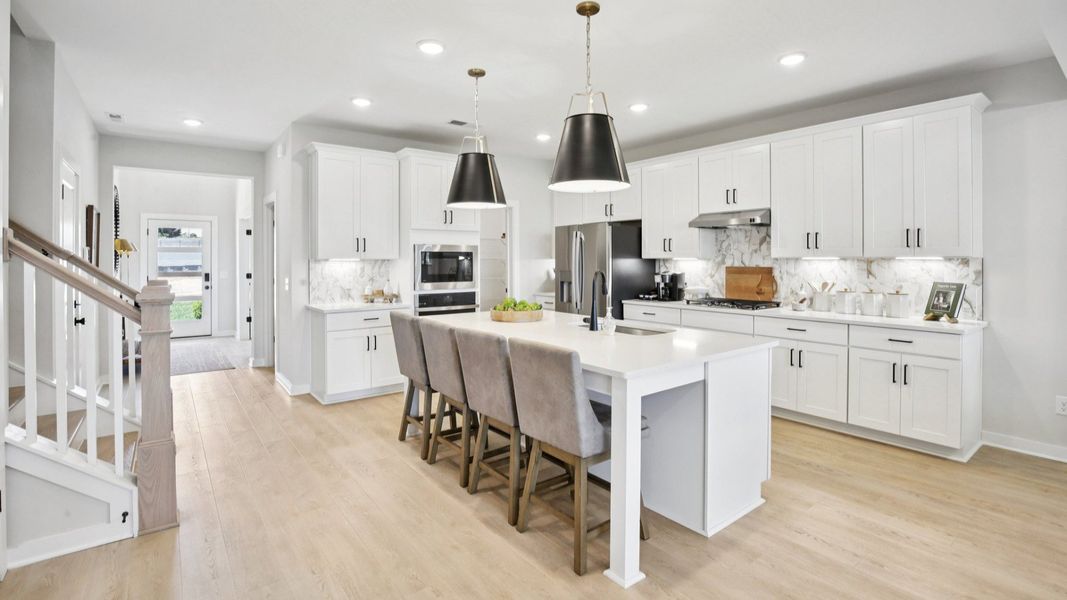 Representative furnished interior of a home built from the Lassiter by DRB Homes in Cottages of Bearwood, Mount Pleasant (Image 19).