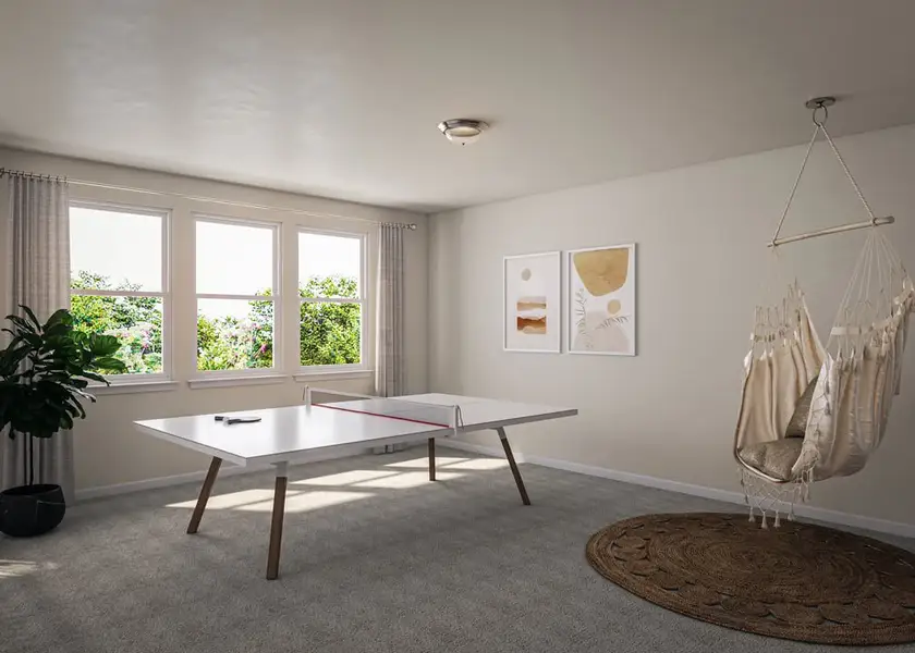 Furnished interior view inside a new home in Flora, Hutto (Image 15). Furnished interior view inside a new home in Flora, Hutto (Image 15).