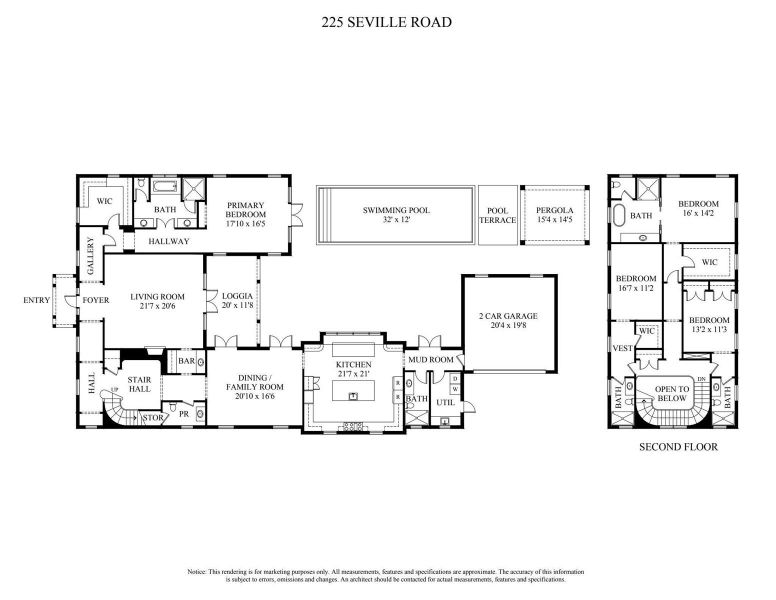 225 Seville Rd - Floor Plan