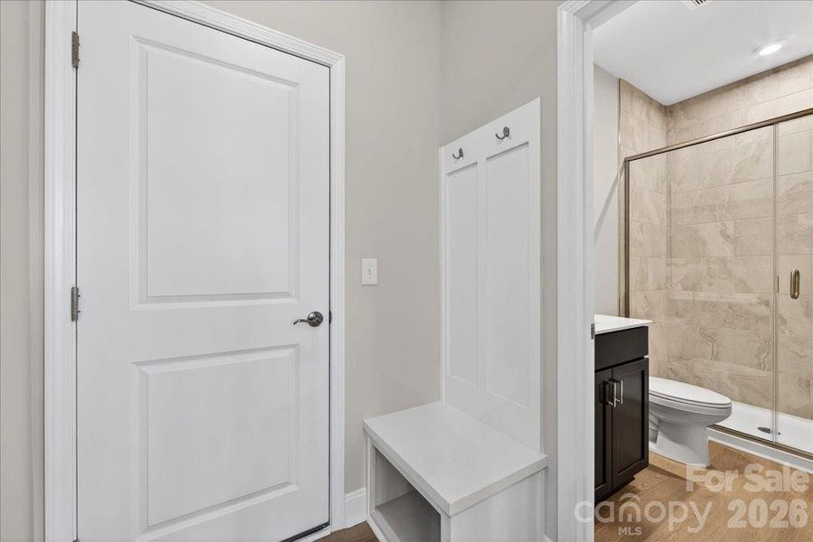 Drop Zone and first floor full bathroom