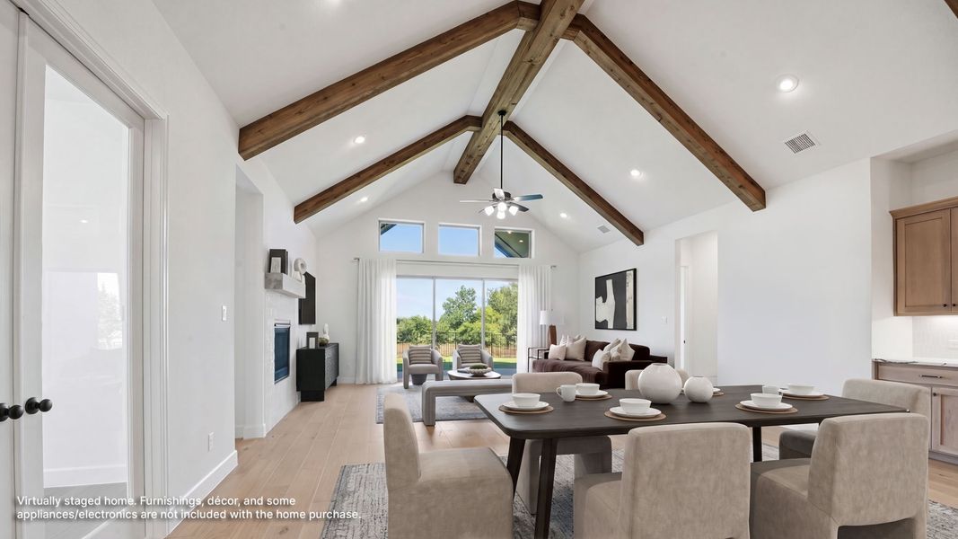 Furnished interior view inside a new home in Sweetgrass, Haslet (Image 8).