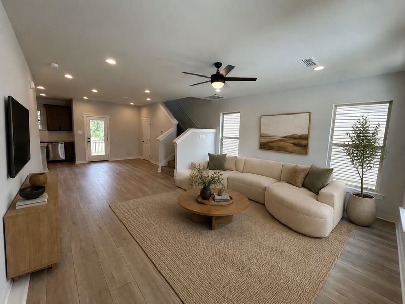 Furnished interior view inside a new home in Hickory Cove, Burns (Image 7). Furnished interior view inside a new home in Hickory Cove, Burns (Image 7).