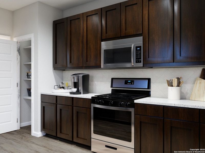 Close-up of interior finishes inside a home in Katzer Ranch, Converse (Image 19).