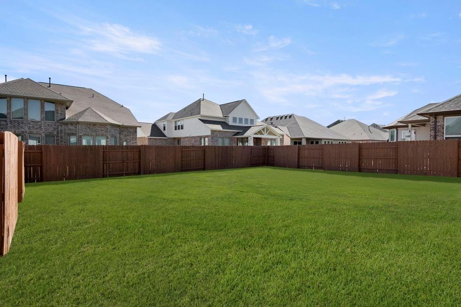 Exterior details and patio area of a home in Oaks at San Gabriel, Georgetown (Image 3). Exterior details and patio area of a home in Oaks at San Gabriel, Georgetown (Image 3).