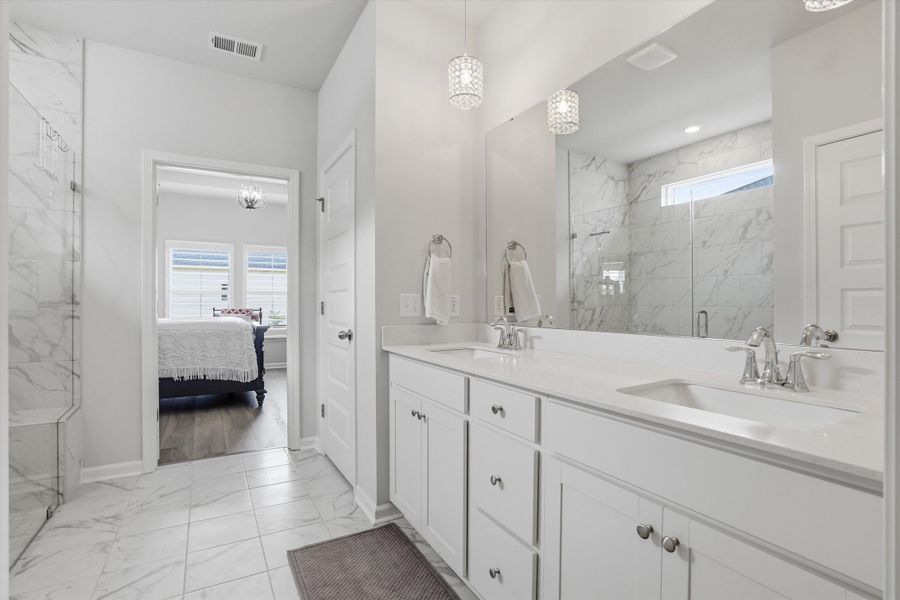Furnished interior view inside a new home in Horizons at Carnes Crossroads | 55+, Summerville (Image 19).