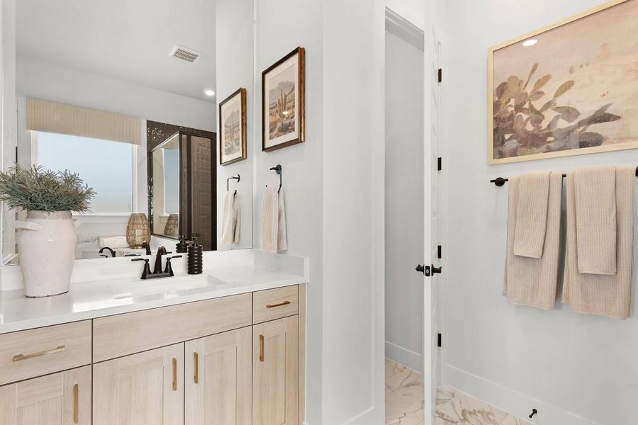 Furnished interior view inside a new home in Highland Village, Georgetown (Image 59). Furnished interior view inside a new home in Highland Village, Georgetown (Image 59).