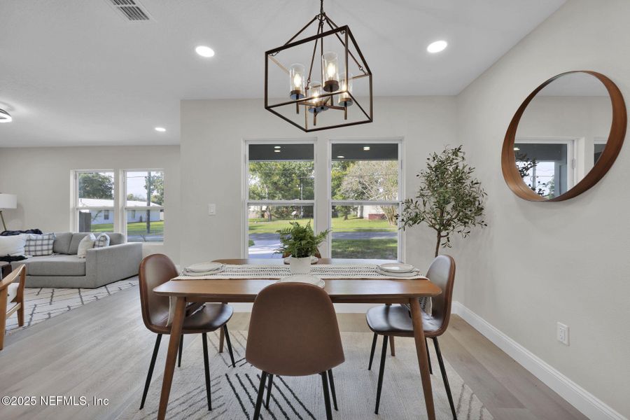 Furnished interior view inside a new home in , Jacksonville (Image 10). Furnished interior view inside a new home in , Jacksonville (Image 10).