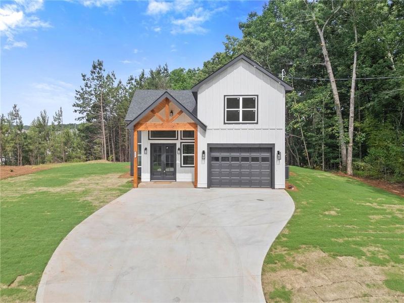 Front exterior of a new home in , Buford, GA, highlighting curb appeal (Image 20).