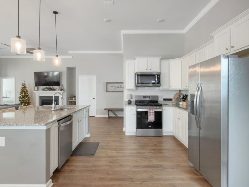Furnished interior view inside a new home in , Summerville (Image 11). Furnished interior view inside a new home in , Summerville (Image 11).