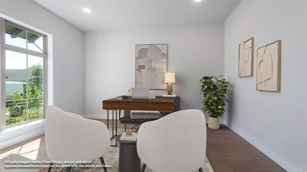 Furnished interior view inside a new home in Mosaic 50', Celina (Image 8).