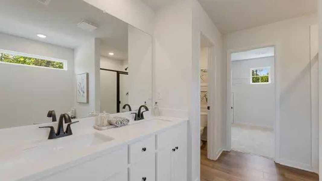 Furnished interior view inside a new home in Reserve at Gum Springs, Jefferson (Image 27).