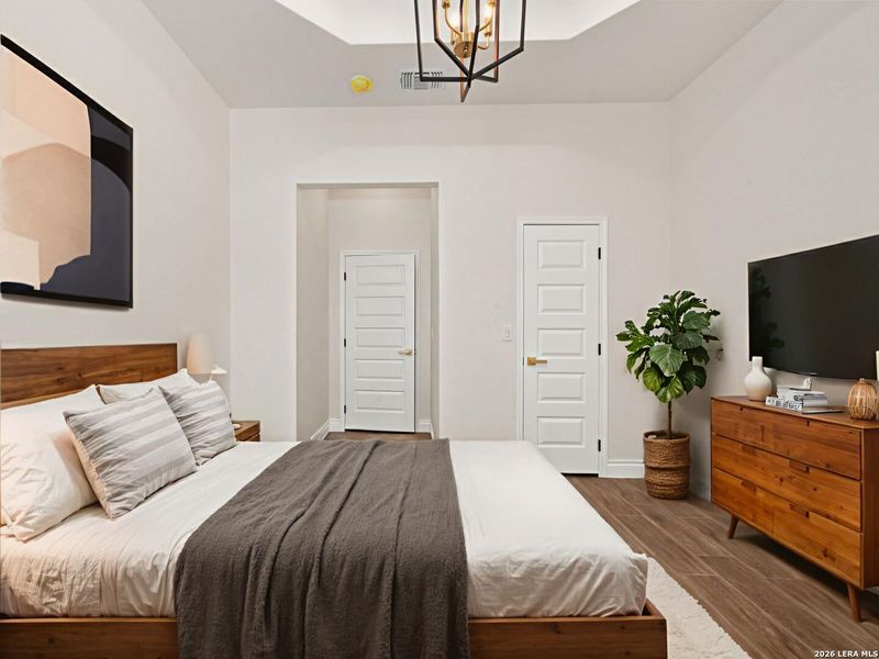 Furnished interior view inside a new home in , Elmendorf (Image 10).