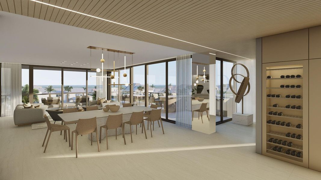 Furnished interior view inside a new home in , Bay Harbor Islands (Image 14). Furnished interior view inside a new home in , Bay Harbor Islands (Image 14).