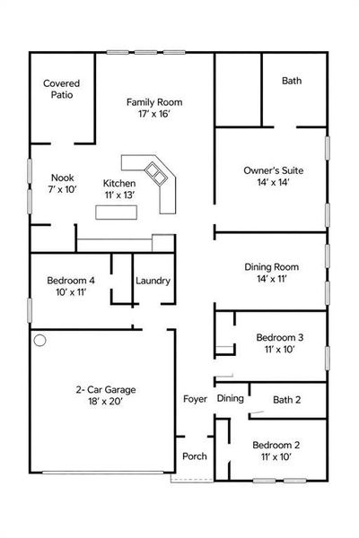 View of room layout