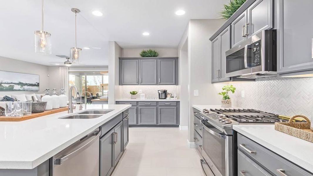 Representative furnished interior of a home built from the Sapphire by Taylor Morrison in Paradisi, Surprise (Image 13).