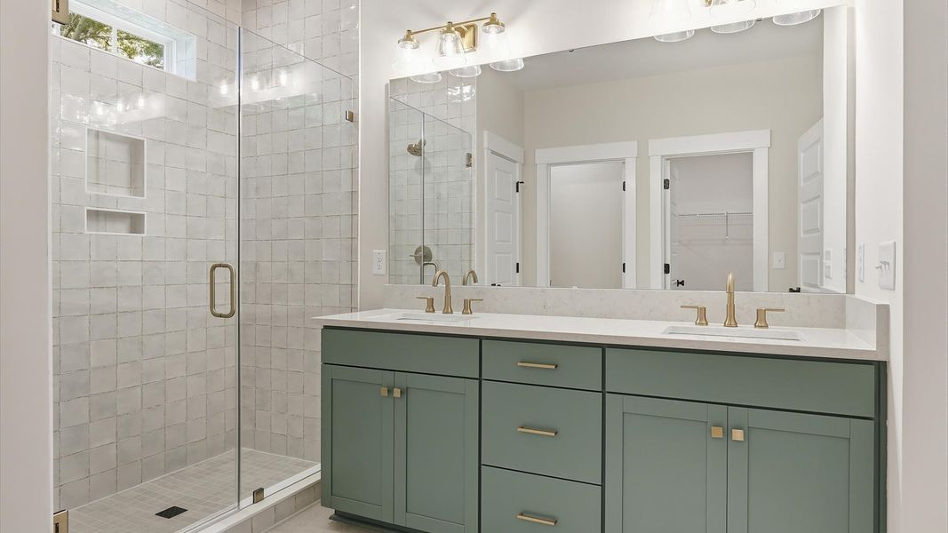 Representative furnished interior of a home built from the Lighthouse II by DRB Homes in Bayview Acres, Mount Pleasant (Image 12).