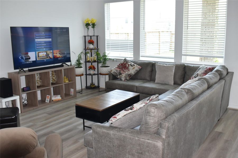 Furnished interior view inside a new home in Bridge Creek 45s and 50s, Cypress (Image 16). Furnished interior view inside a new home in Bridge Creek 45s and 50s, Cypress (Image 16).