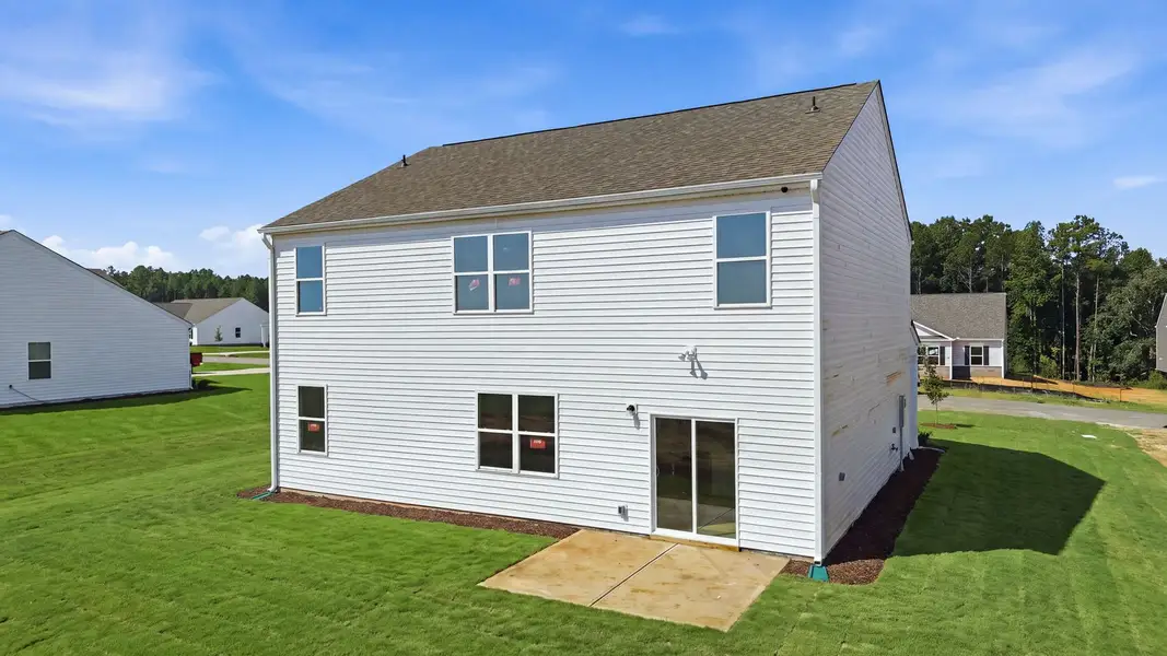 Exterior details and patio area of a home in Bedford Place, Wilson (Image 4).