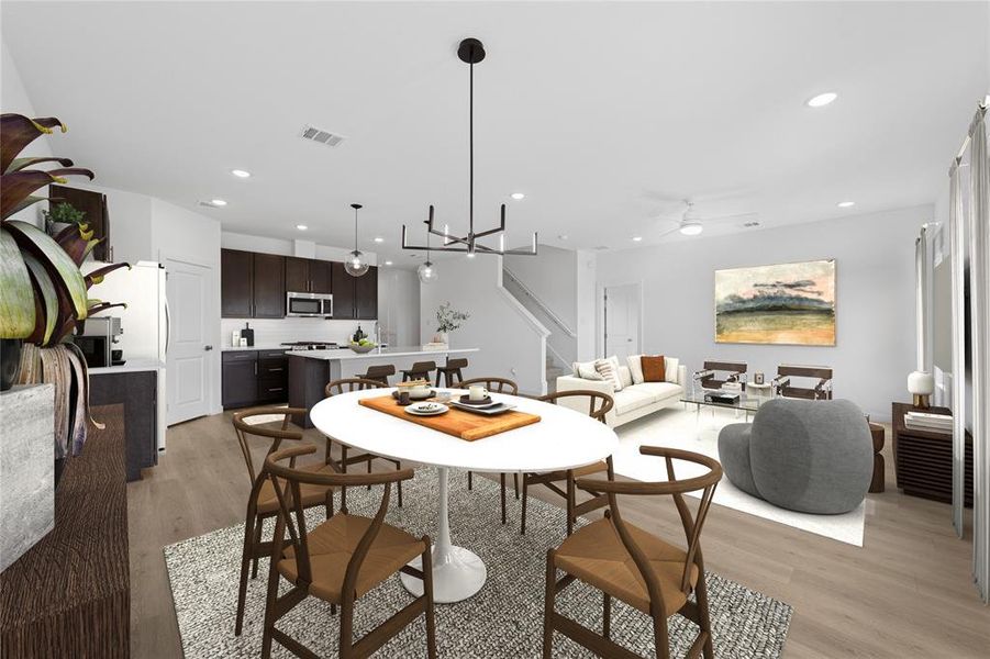 Furnished interior view inside a new home in Rolling Ridge, Van Alstyne (Image 20). Furnished interior view inside a new home in Rolling Ridge, Van Alstyne (Image 20).