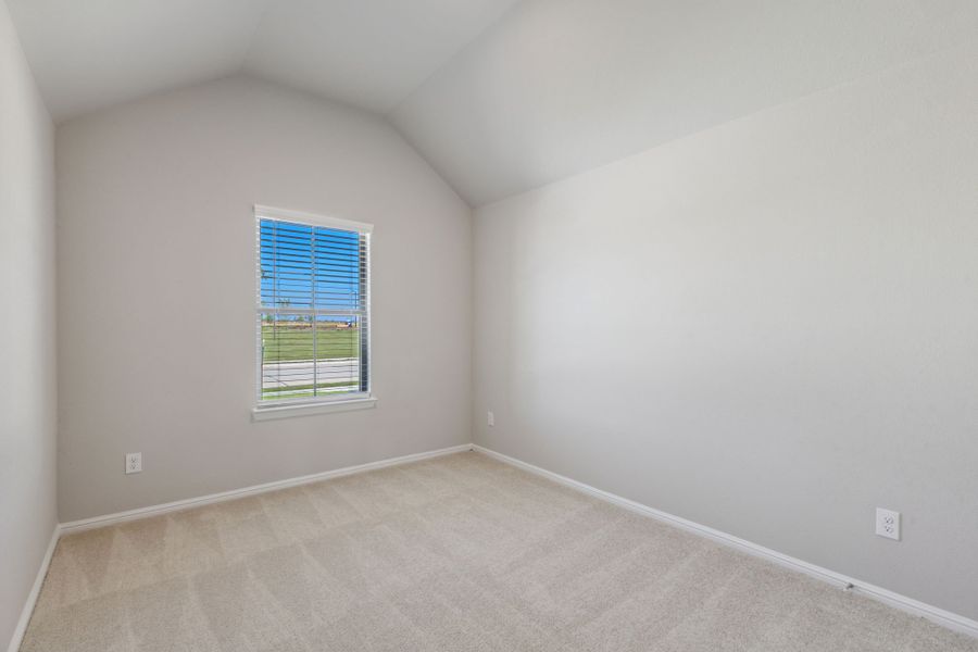 Bedroom in the Diamond home plan by Trophy Signature Homes – REPRESENTATIVE PHOTO