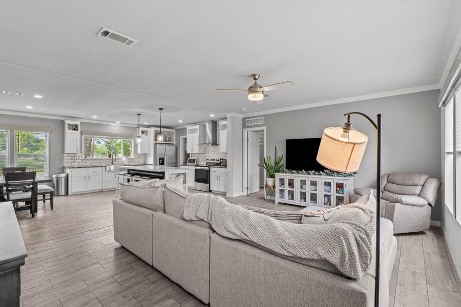 Furnished interior view inside a new home in , Santa Fe (Image 6).