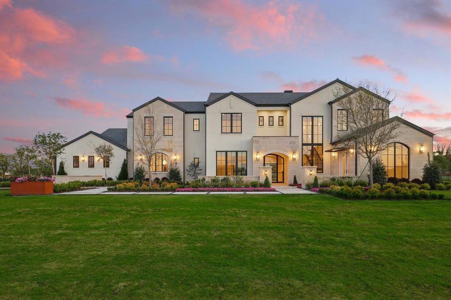 Front exterior of a new home in , Bartonville, TX, highlighting curb appeal (Image 25).