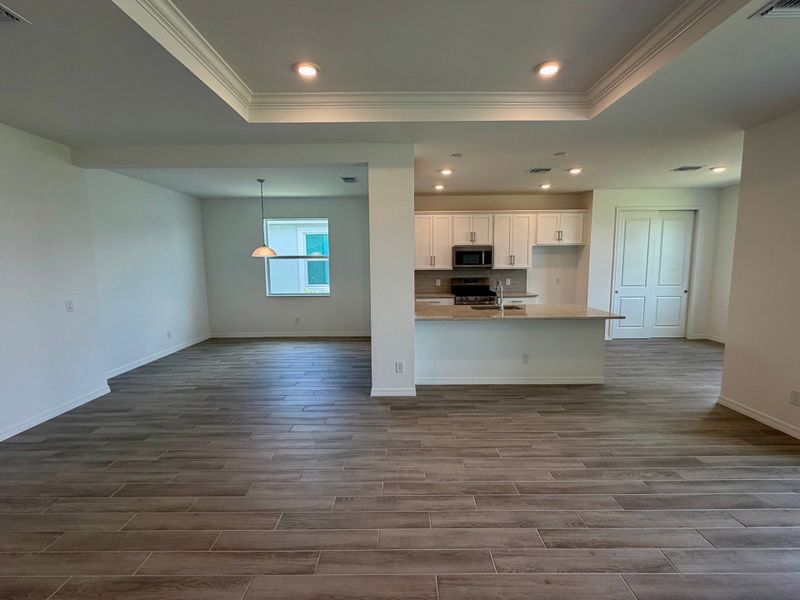 Representative unfurnished interior of a home built from the Juno by William Ryan Homes in The Sanctuary – Resort Collection, Punta Gorda (Image 18).