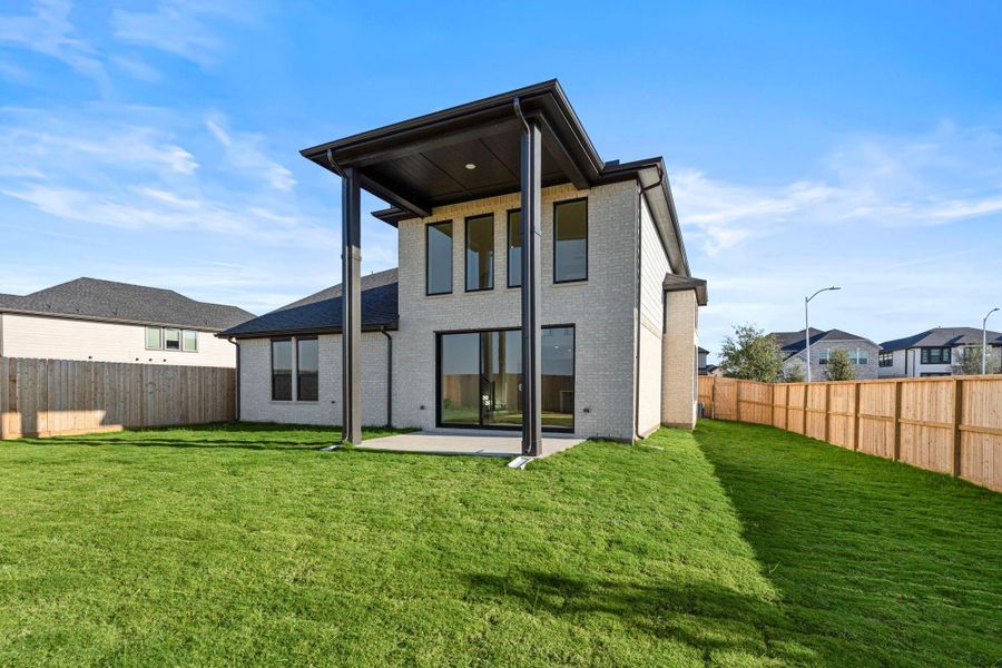 Exterior details and patio area of a home in Harvest Green - Final Opportunities, Richmond (Image 4).