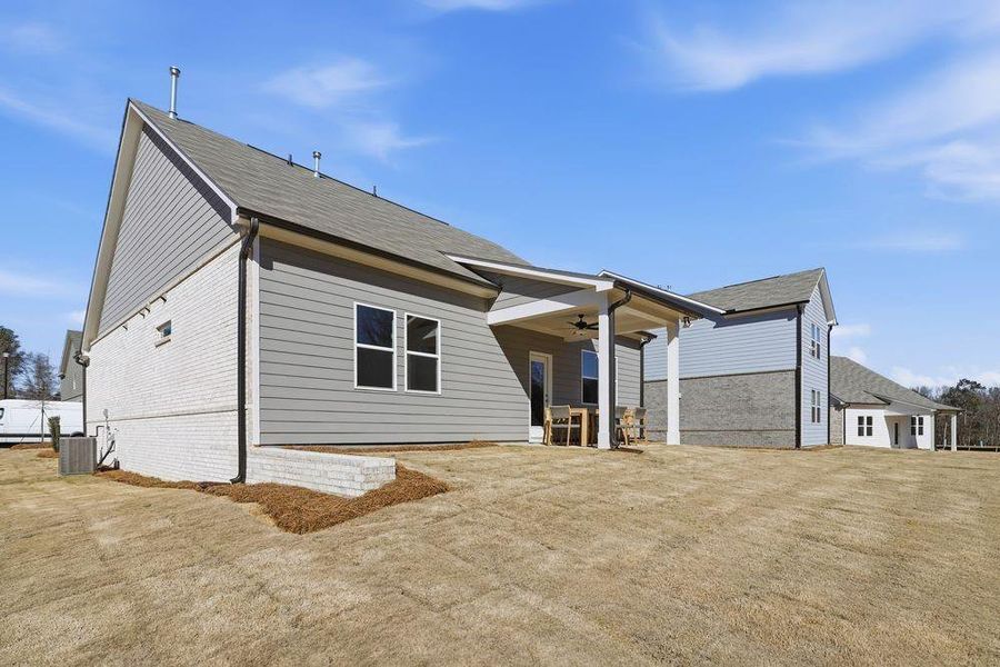 Exterior details and patio area of a home in Windance Lake, Loganville (Image 28). Exterior details and patio area of a home in Windance Lake, Loganville (Image 28).