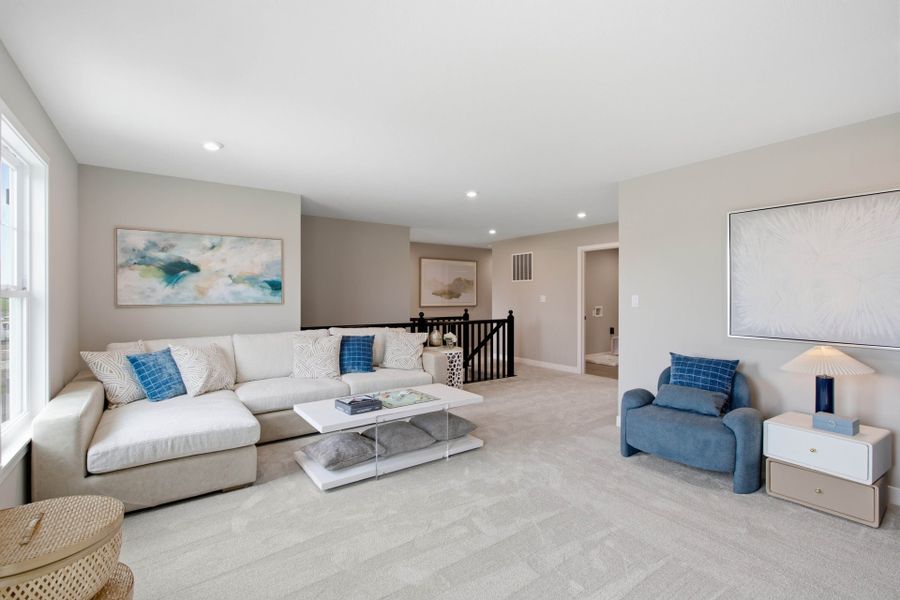 Representative furnished interior of a home built from the Jensen by Fischer Homes in Twin Lakes, Hoschton (Image 18).