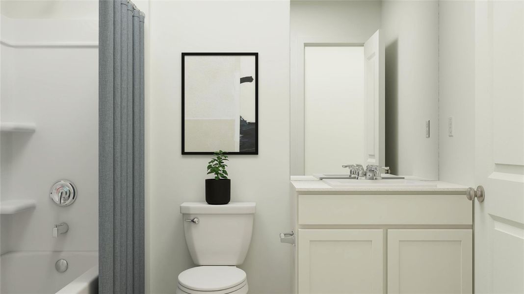 Furnished interior view inside a new home in Synova, Crosby (Image 27).