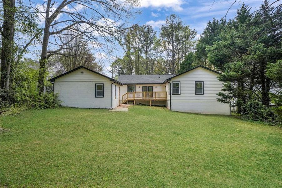 Exterior details and patio area of a home in , Atlanta (Image 24).